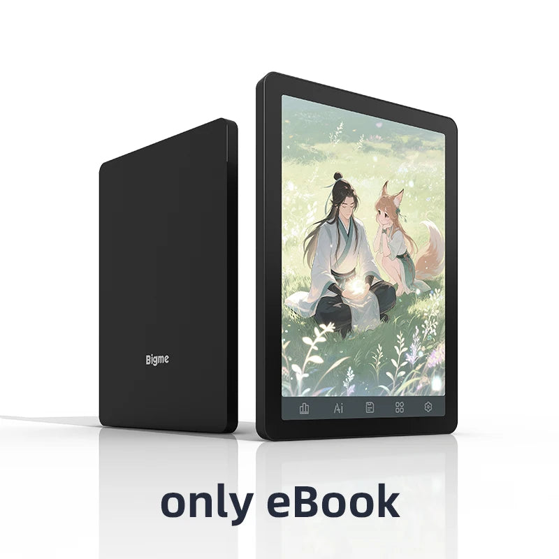 Bigme B6 ereader, 6-inch portable E-paper Ebook Reader, 300PPI 36-level front light electronic book, Android 14 with Google Play