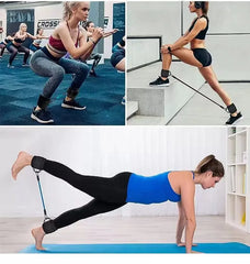 Ankle Stretch Bands Fitness Strength  Ankle Resistance Bands for Flexibility Set for Yoga Hip Leg Strength Trainer