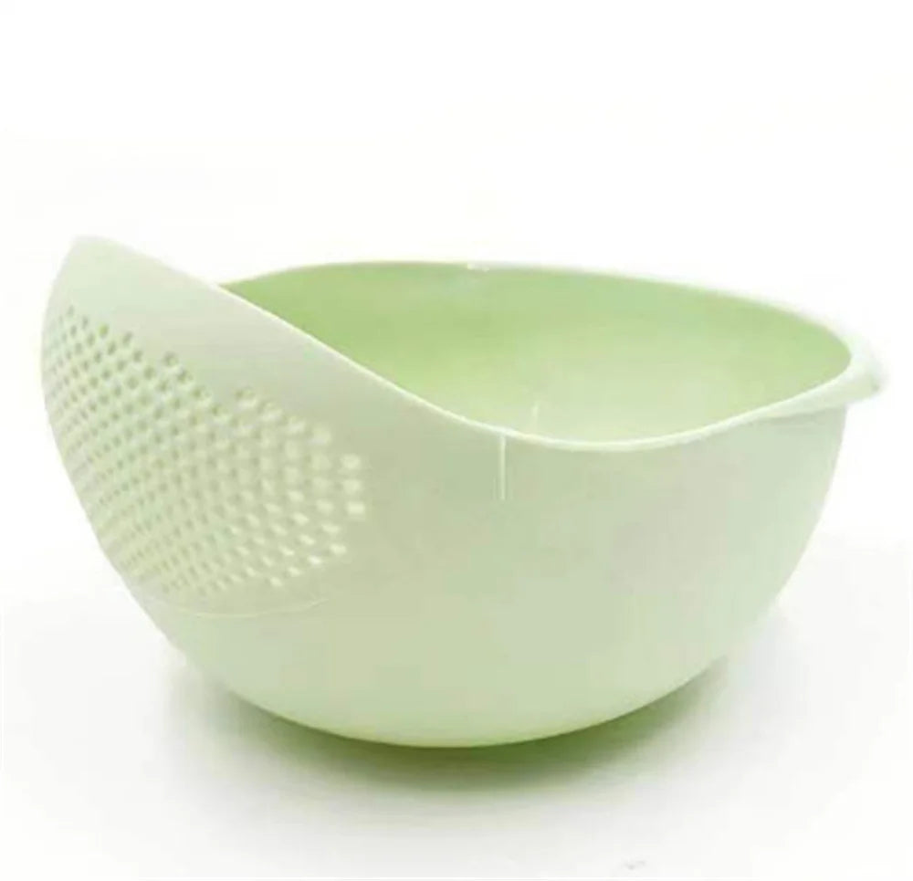 Multifunctional Rice Wash Basket Kitchen Plastic Rice Strainer Drainer Fruits Vegetables Washing Basin Outdoor Barbecue Tools