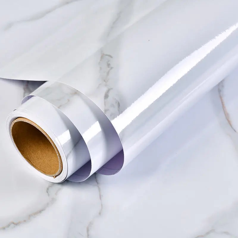 Width Marble Wallpaper Contact Paper Waterproof Oil-proof Wall Stickers PVC Self Adhesive Kitchen Ambry Countertop Home Decor