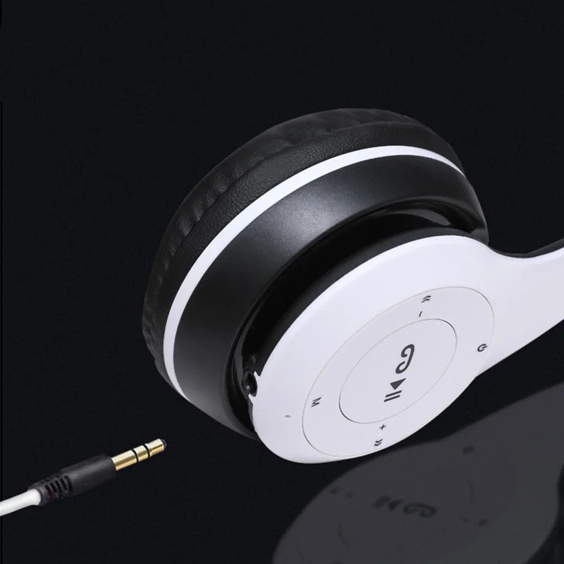 Bluetooth 5.0 Wireless Stereo P47 Folding Headset Universal Sports Gaming Headset with Popular Noise Cancelling Mic