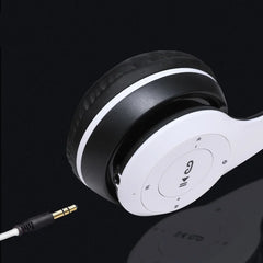 Bluetooth 5.0 Wireless Stereo P47 Folding Headset Universal Sports Gaming Headset with Popular Noise Cancelling Mic