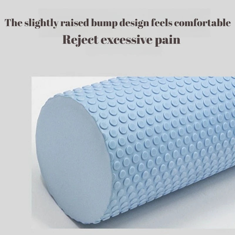 High Density EVA Yoga Foam Roller 18in 30cm Pilates Exercise Muscle Massage Back Pain Relief Home Gym Fitness Foam Roller