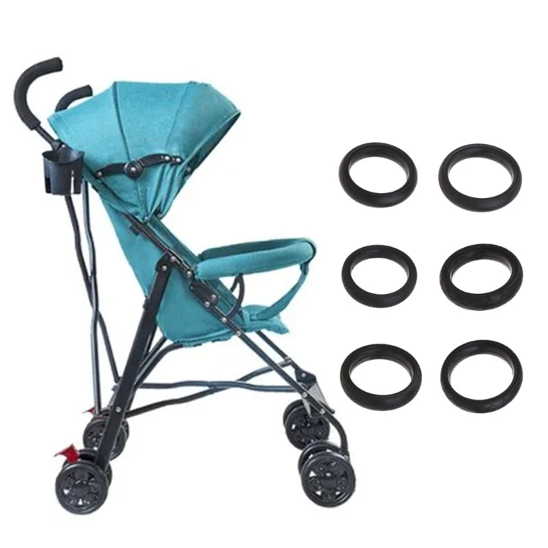Baby Cart Tire Replacement Outer Tire Pushchair Pram Tubeless Tyre Stroller Wheel Casing Outer Cover Trolley Wheel Accessories