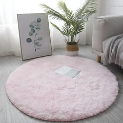 Ultra Soft Plush Round Rug Mat - Fluffy White Carpet for Living Room, Home Decor and Bedroomr, Bedroom and Kids Room