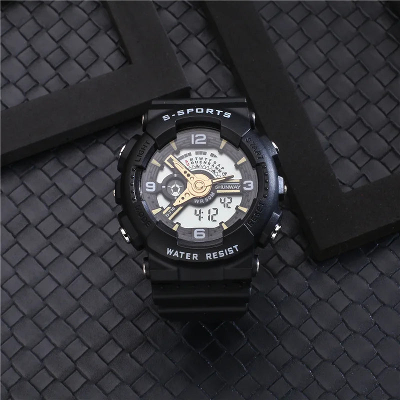 CE120 Casual and fashionable Men watch, waterproof night light display electronic watches, sports clock, gift watches for man