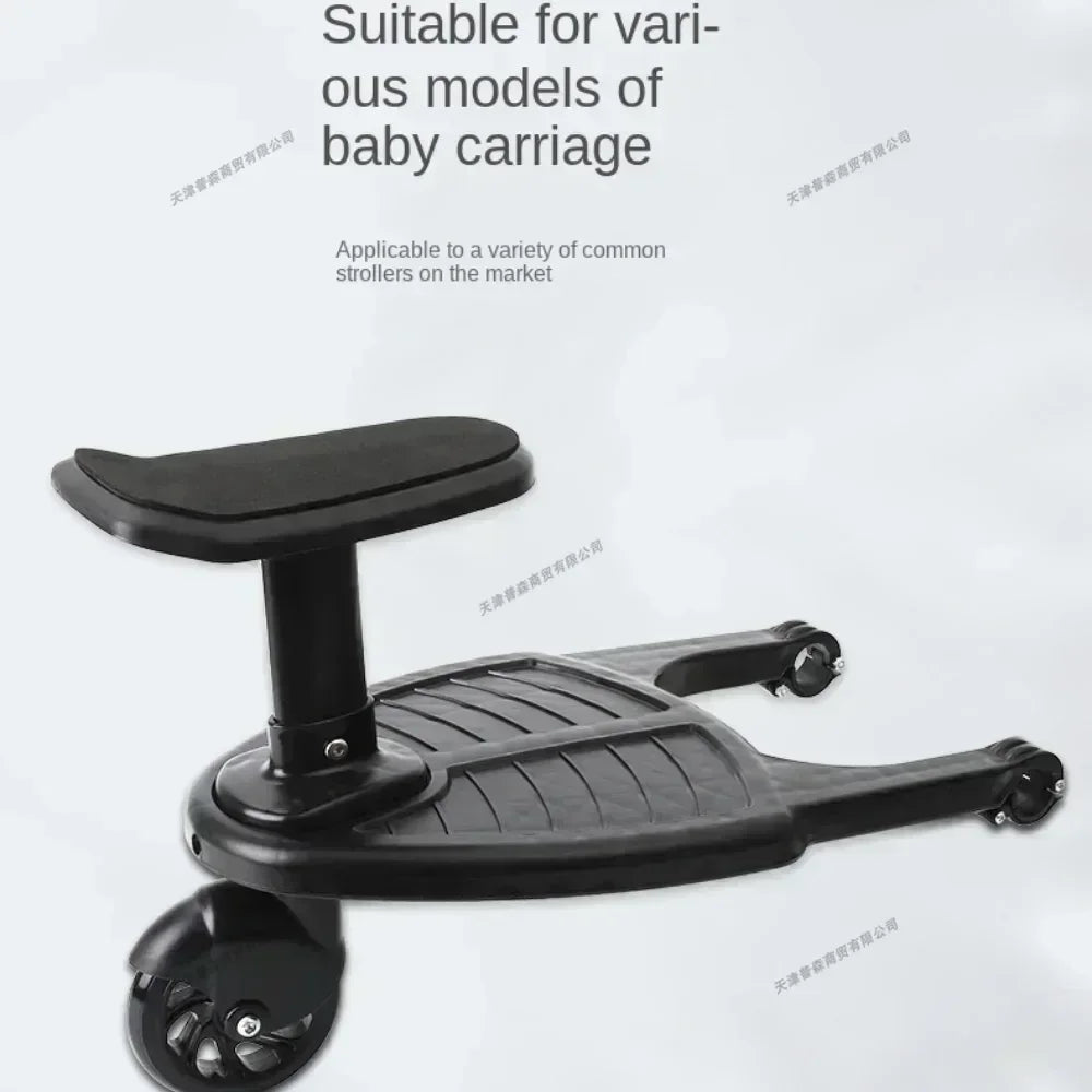 Universal Baby Stroller Accessories Strollers Step Board Adapter with Seat Twins Scooter Baby Accessories Baby Pram Hitchhiker