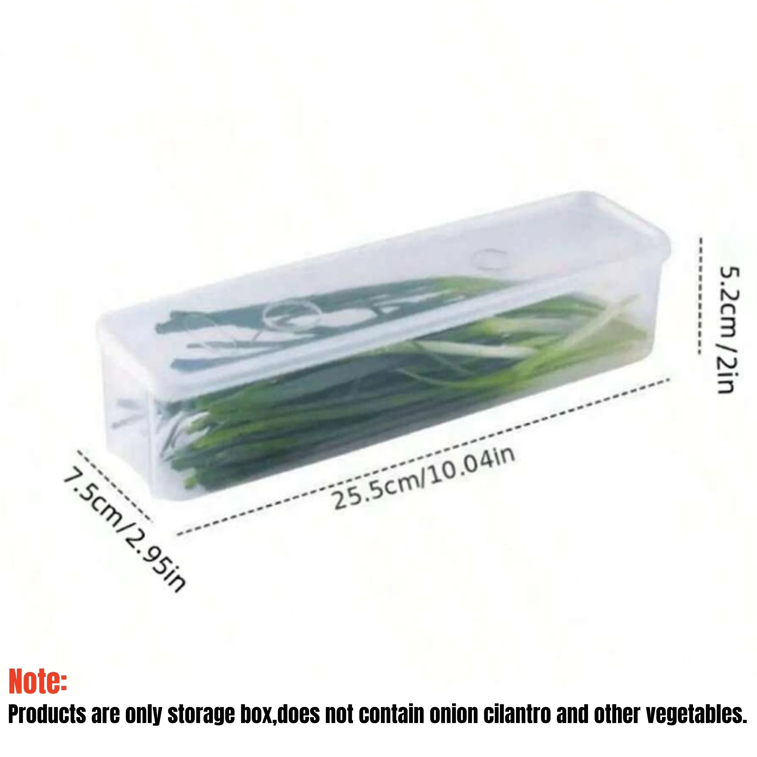 1/2/4Pcs Refrigerator Storage Boxes With Lid Plastic Fresh Keeping Box Kitchen Scallions Cilantro Eggs Noodles Sealed Container