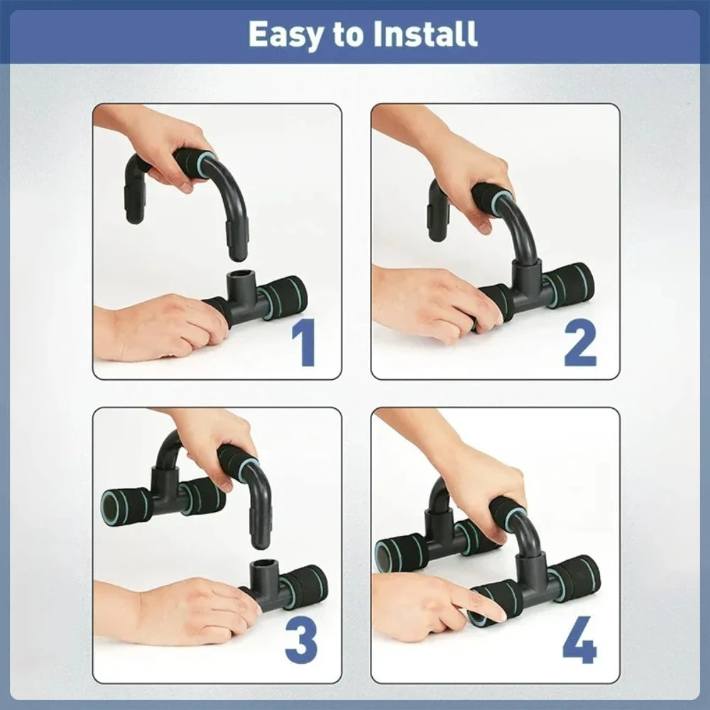 H-shaped foam push-up stand for chest muscle training - small home fitness equipment for men, calisthenics equipment.