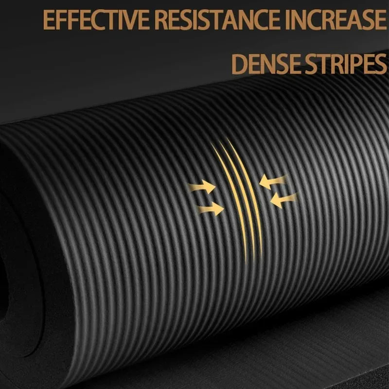 15MM Thicken NBR Yoga Mat Moisture-proof Outdoor Non-Slip Durable Camping Picnic Mat 185x61cm Exercise Gym Fitness Workout