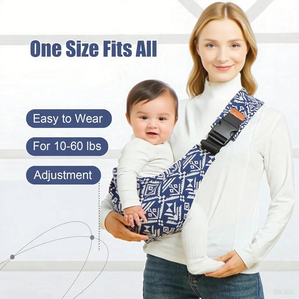 Baby Going Out Safety Carrier Simple Leopard Pattern Portable Front Hug Type Back Baby Out of the Baby Artifact Waist Stool